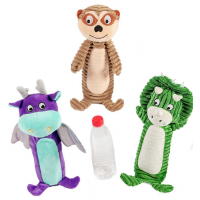 Danish Design Merle The Meerkat 14" (Replaceable Plastic Bottle) Dog Toy